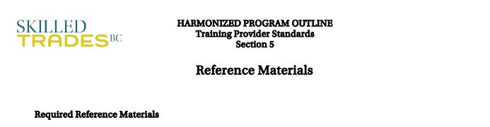 A screenshot example of a programs outline document