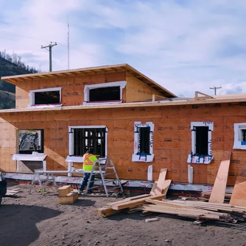 single story home under construction